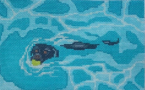 Black Labrador Swim (Froopy Designs)