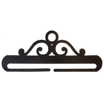 Stoney French Curl Split Bottom Bellpull - Charcoal 6" (Ackfeld)