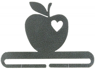 I Luv Apples Split Bottom Bellpull - Charcoal 6" (Ackfeld)