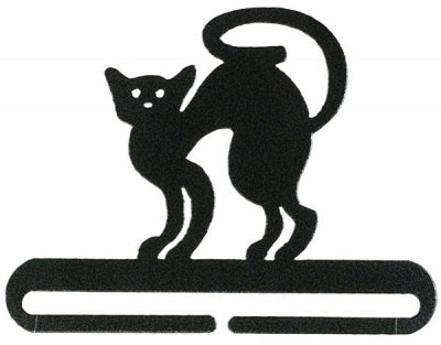 Scaredy Cat Split Bottom Bellpull - Charcoal 6" (Ackfeld)