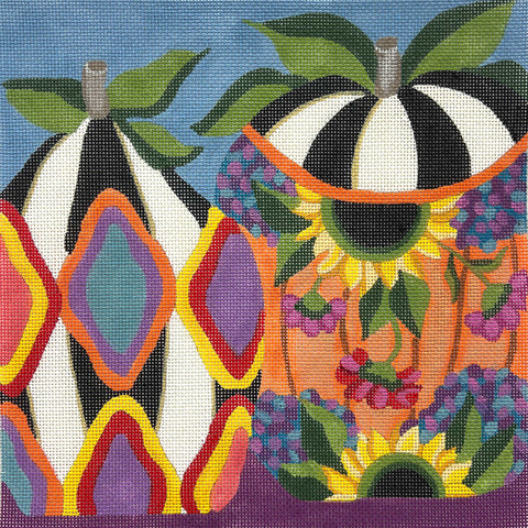 Abstract Gourd and Floral Pumpkin (Alice Peterson)