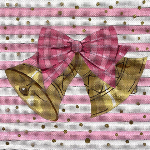 Bells w/Pink Stripes (Alice Peterson)