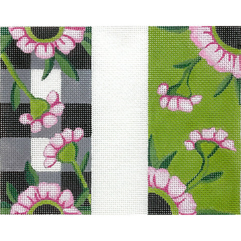 Black Check Floral Eyeglass Case (Alice Peterson)