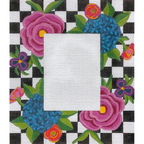 Checks & Flowers Picture Frame (Alice Peterson)