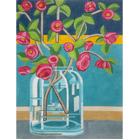 Quince In Glass Vase (Alice Peterson)