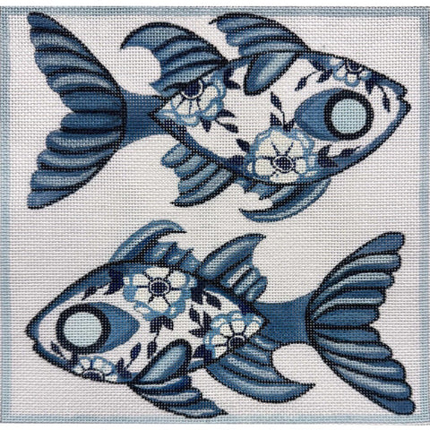 Blue Delft Fish (Alice Peterson)