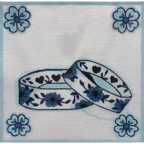 Blue Delft Rings (Alice Peterson)
