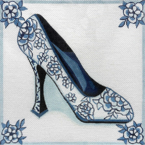 Blue Delft Heel (Alice Peterson)