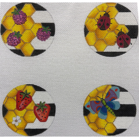 Hive Coaster Set (Alice Peterson)