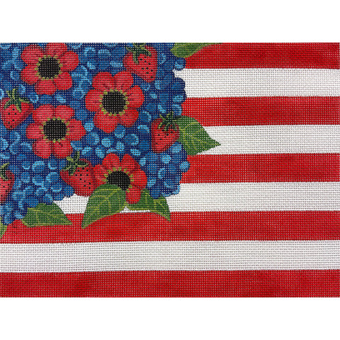 Floral American Flag (Alice Peterson)
