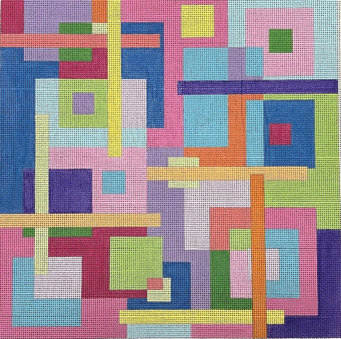 Pastel Geometric (A Stitch In Time Needlework)