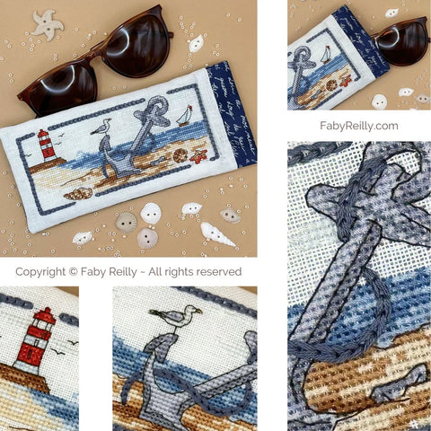 Anchored in the Sand Glasses Case (Faby Reilly)