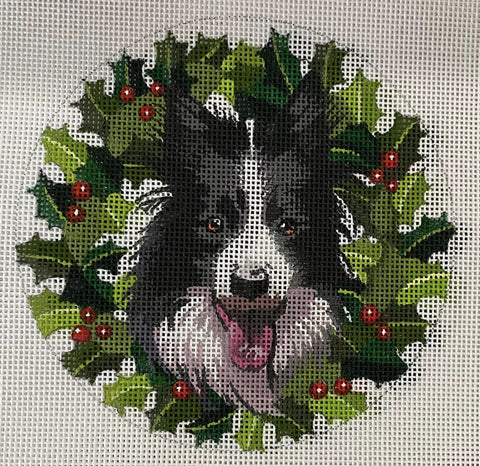 Australian Shepherd Ornament (Mindys Needlepoint)