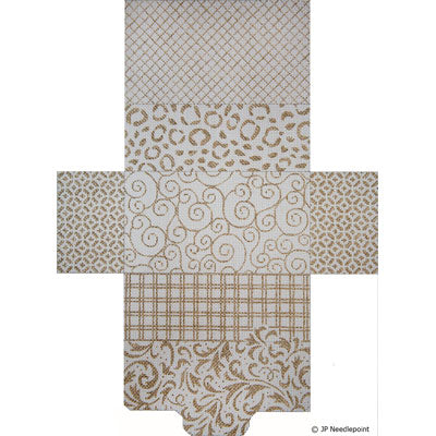 Gold & White Elegance Brick Bag (JP Designs)
