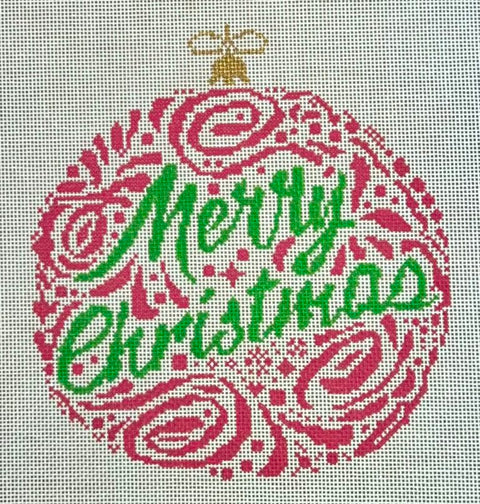 Merry Christmas Ornament/Red (Danji Designs)