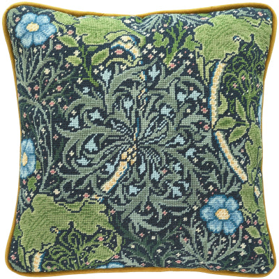 Seaweed Woolen Tapestry Cushion (Henry Dearle)