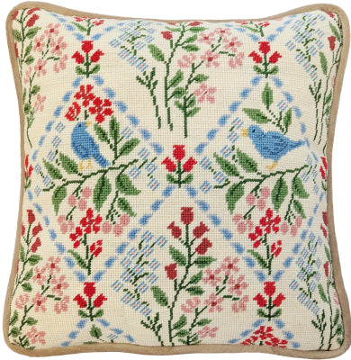 Birds & Blossoms Cushion (Bothy Threads)