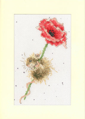 Card - Poppy Mouse (Bothy Threads)