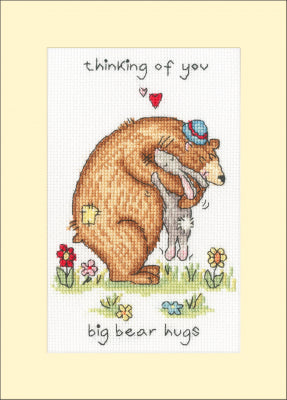 Card - Big Bear Hugs (Bothy Threads)