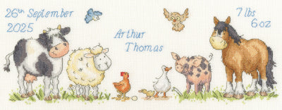 Farmyard Welcome - Birth Announcement (Bothy Threads)