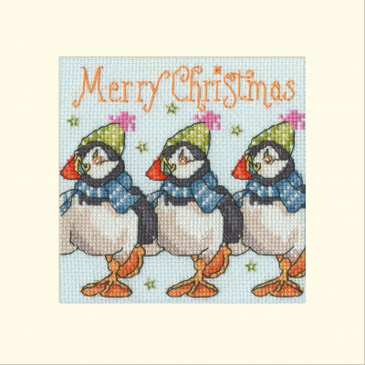 Card - Huffin Puffin Christmas (Bothy Threads)
