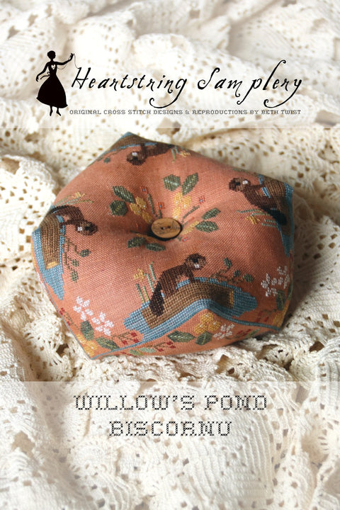 Willow's Pond Biscornu (Heartstring Samplery)
