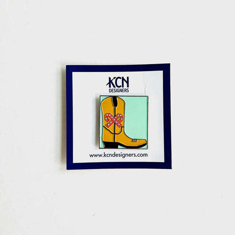 Candy Cane Cowboy Boot Needle Minder (KCN Designers)
