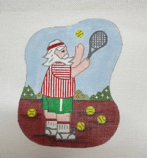 Santa Playing Tennis (Cheryl & Annie)