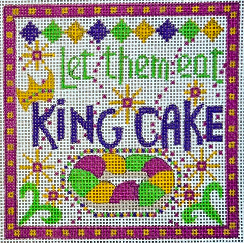 Let Them Eat King Cake Square (Danji Designs)