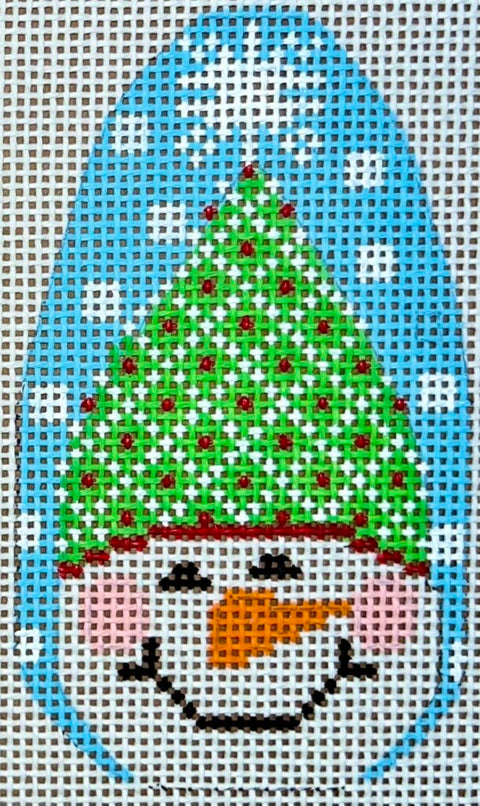 Snowman Ornament - Hat w/Diamonds (Danji Designs)