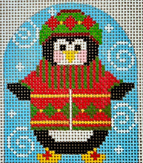 Penguin Ornament - Diamond Sweater (Danji Designs)