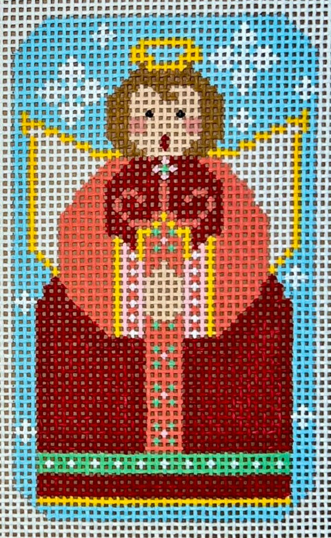 Red Angel Ornament (Danji Designs)
