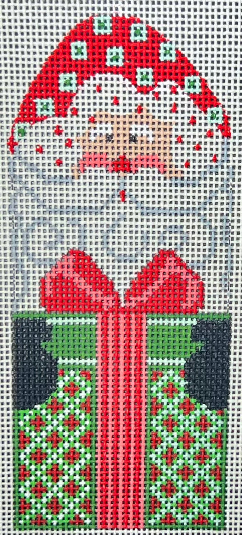 Santa w/Green Present (CH Designs)