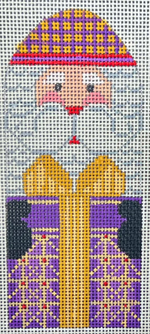 Santa w/Purple Present (CH Designs)