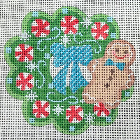Wreath Ornament - Gingerbread Man (CH Designs)