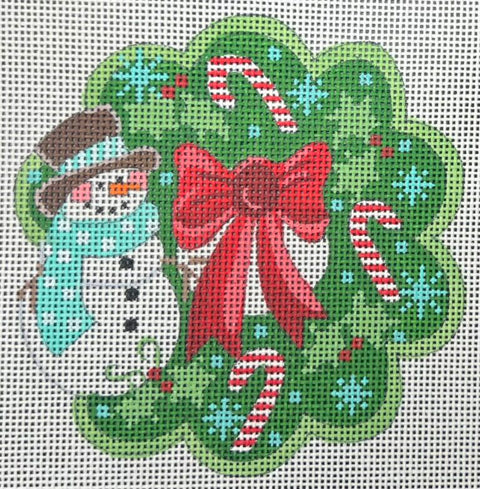Wreath Ornament - Snowman (CH Designs)