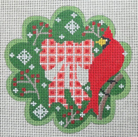 Wreath Ornament - Cardinal (CH Designs)