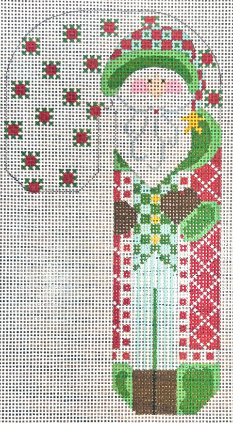 Father Christmas Candy Cane/Red & Green (Danji Designs)