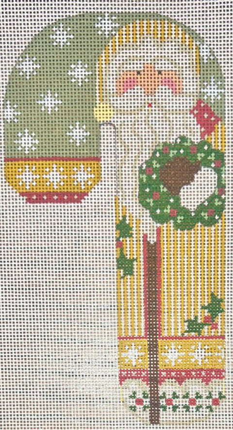 Father Christmas Candy Cane w/Wreath (Danji Designs)