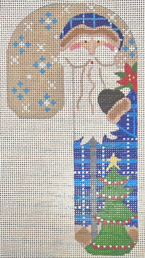 Father Christmas Candy Cane Blie w/Tree (Danji Designs)