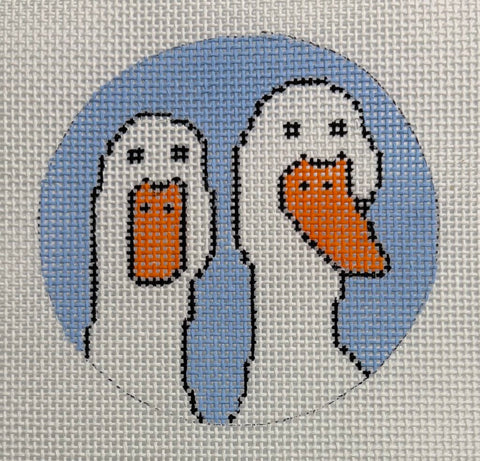 Two Quacks Round (Purple Palm Designs)