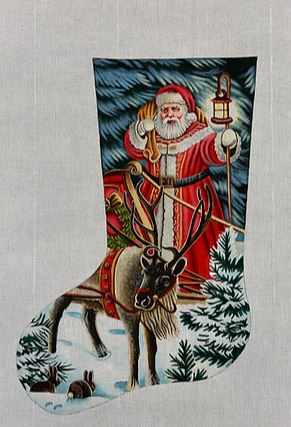 Night Time Greeting Stocking Left Facing - 18M