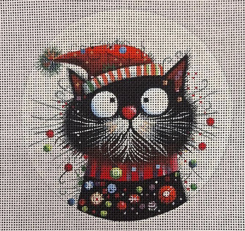 Cat Ornament 8 (Mindys Needlepoint)