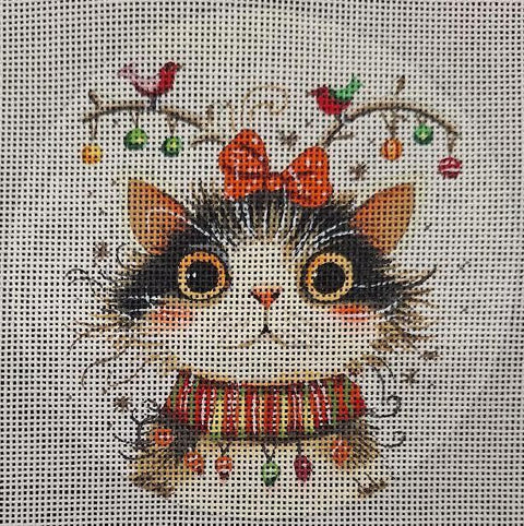 Cat Ornament 4 (Mindys Needlepoint)