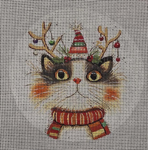 Cat Ornament 6 (Mindys Needlepoint)