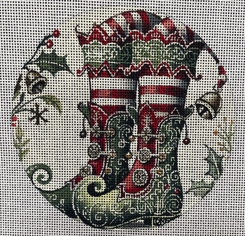 Christmas Elf Boots (Mindys Needlepoint)