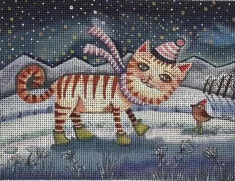 Christmas Kitty (Mindys Needlepoint)