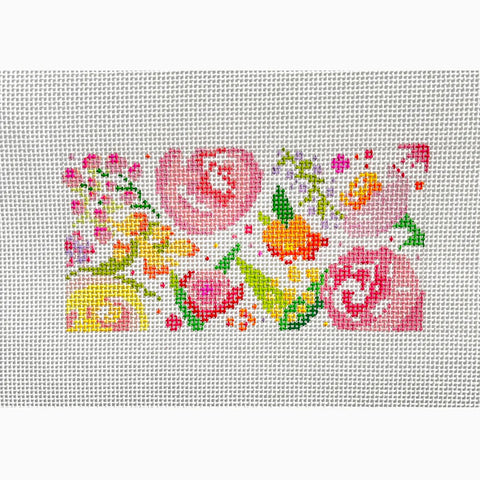 Rose Floral Purse Insert (Blueberry Point)