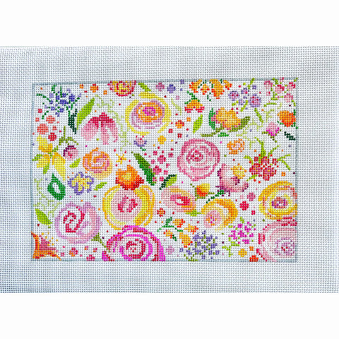 Rose Floral Purse (Blueberry Point)