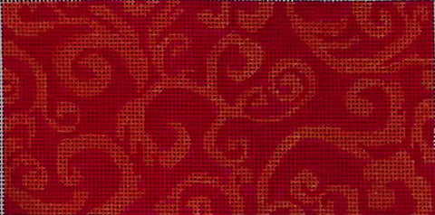 Orange and Red Eyeglass Case  (Enriched Stitch)